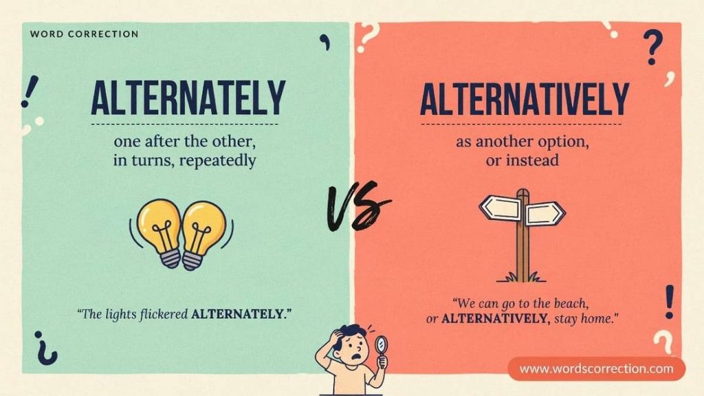 Common Mistakes With Alternately and Alternatively