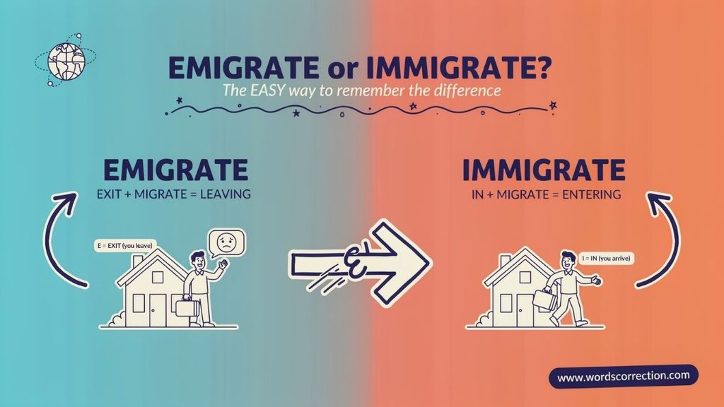 When to Use Emigrate or Immigrate