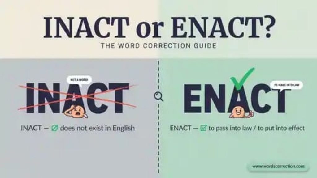 Quick Comparison Inact, Enact, and Inactive
