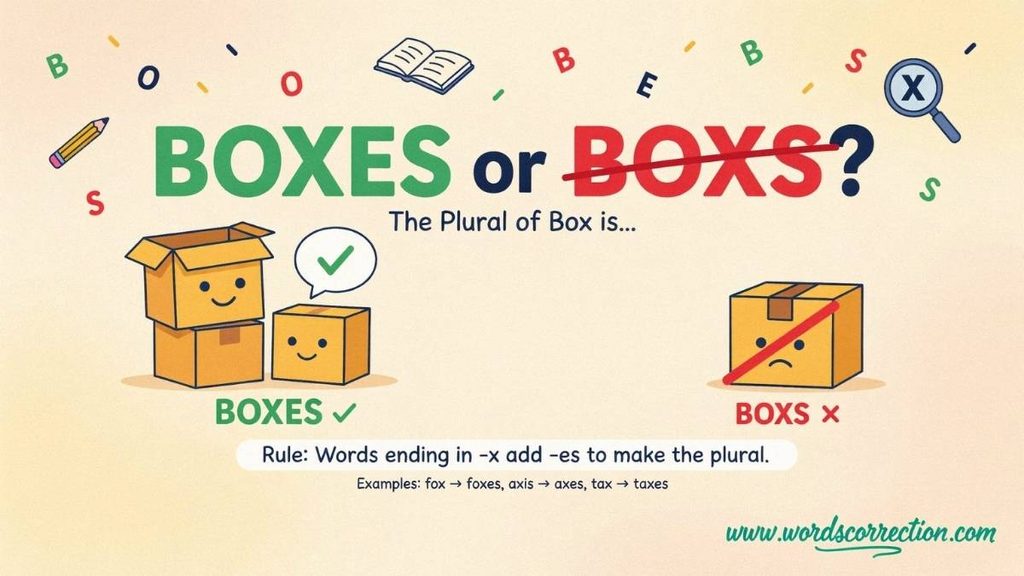 Plural Nouns Ending in X, S, SH, and CH