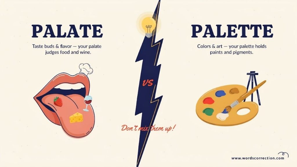 How to Spell Palate and Palette