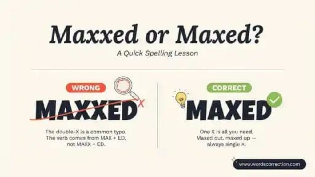 Maxed or Maxxed in Different Contexts