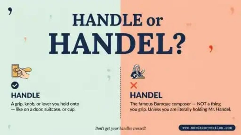 Handle vs Handel Origin and Word History