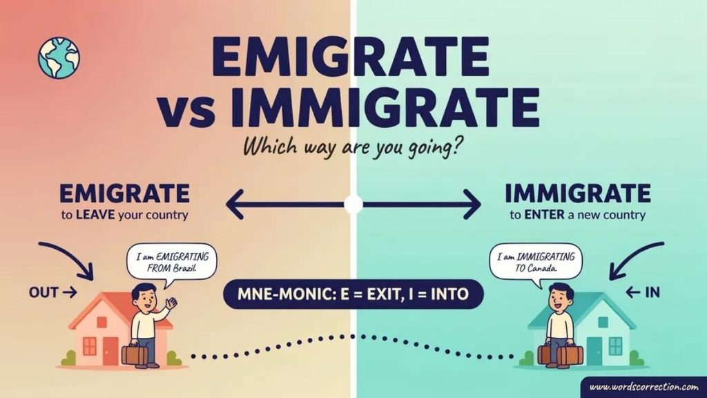 Emigration vs Immigration Table