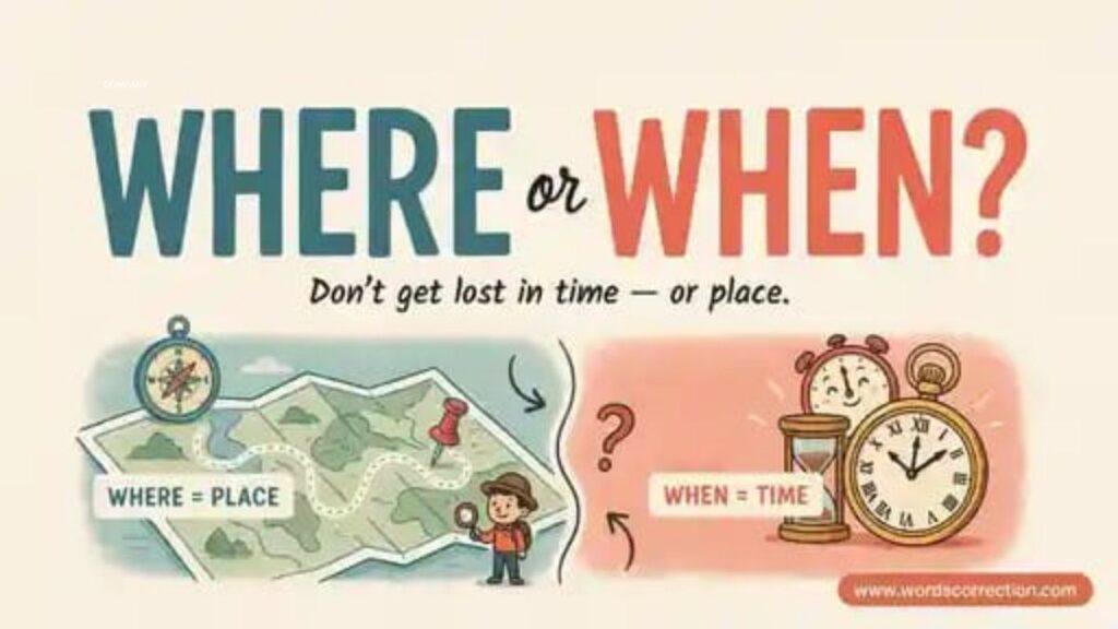 Where or When Difference and correct usage