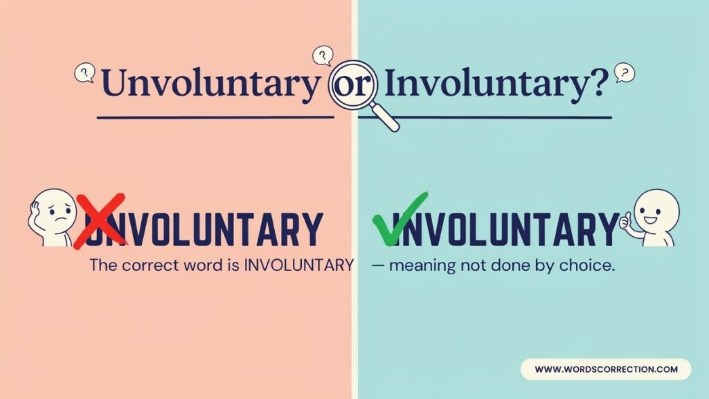 Unvoluntary or Involuntary Which One Is Correct?