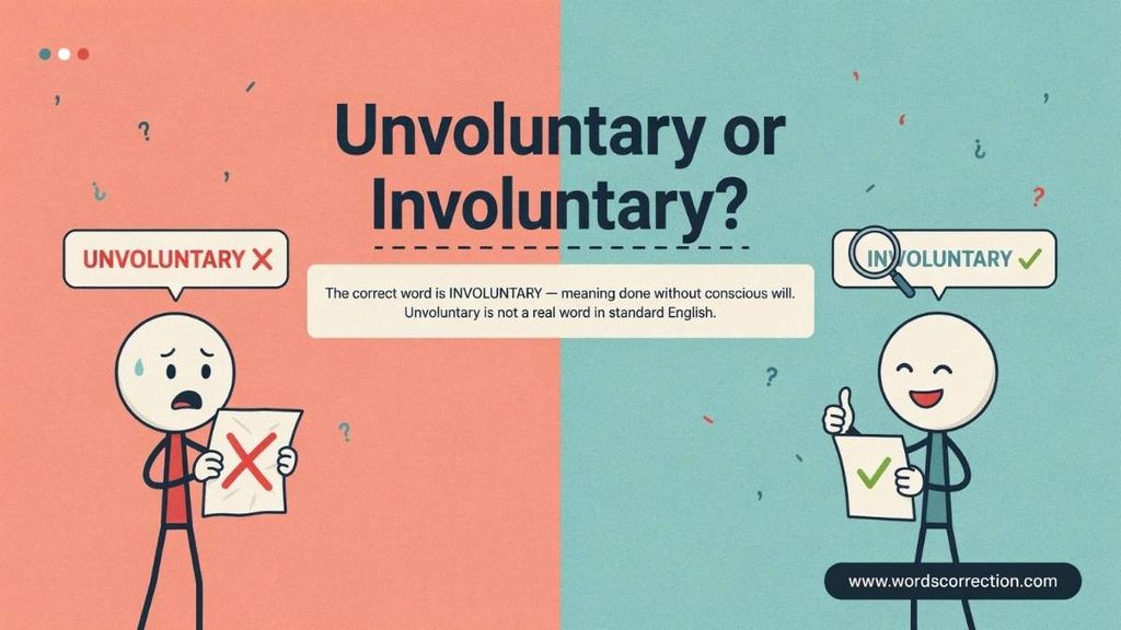 Involuntary vs Unvoluntary: What's the Difference?