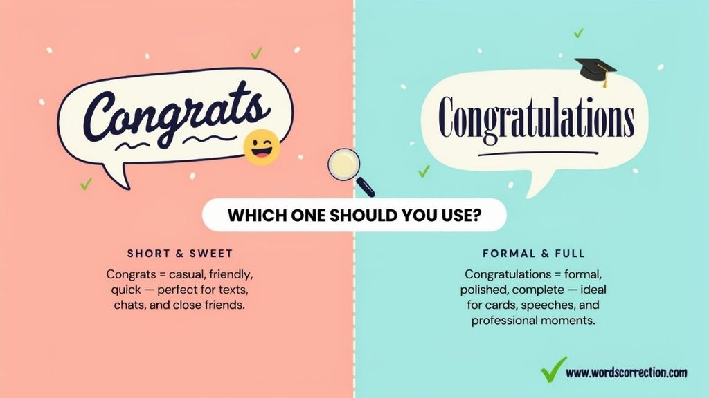 Congratulations Examples