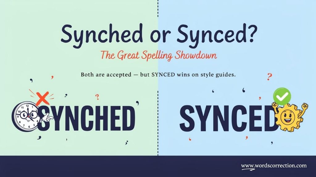 Sync Past Tense Spelling