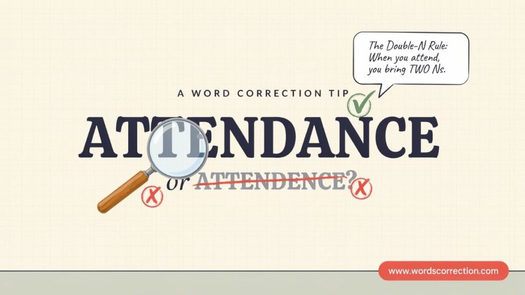 Attendance or Attendence Correct Spelling and Usage