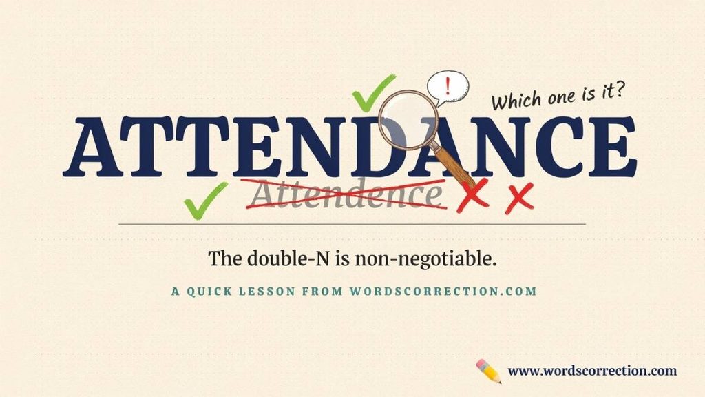Common Mistakes With Attendance or Attendence