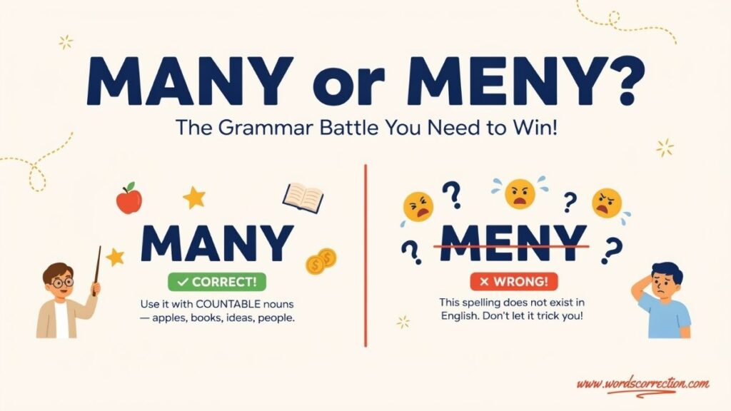 Many or Meny What’s the Right English Word?