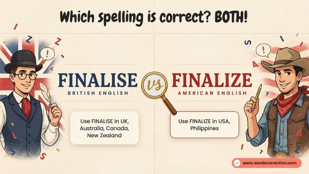 Finalise or Finalize in a Sentence