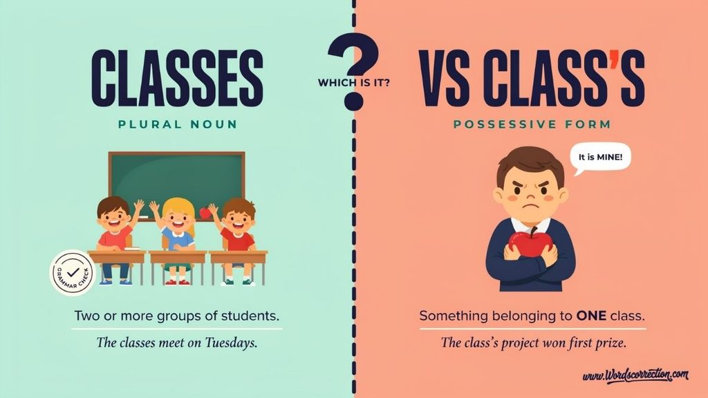 Singular Possessive Class’s