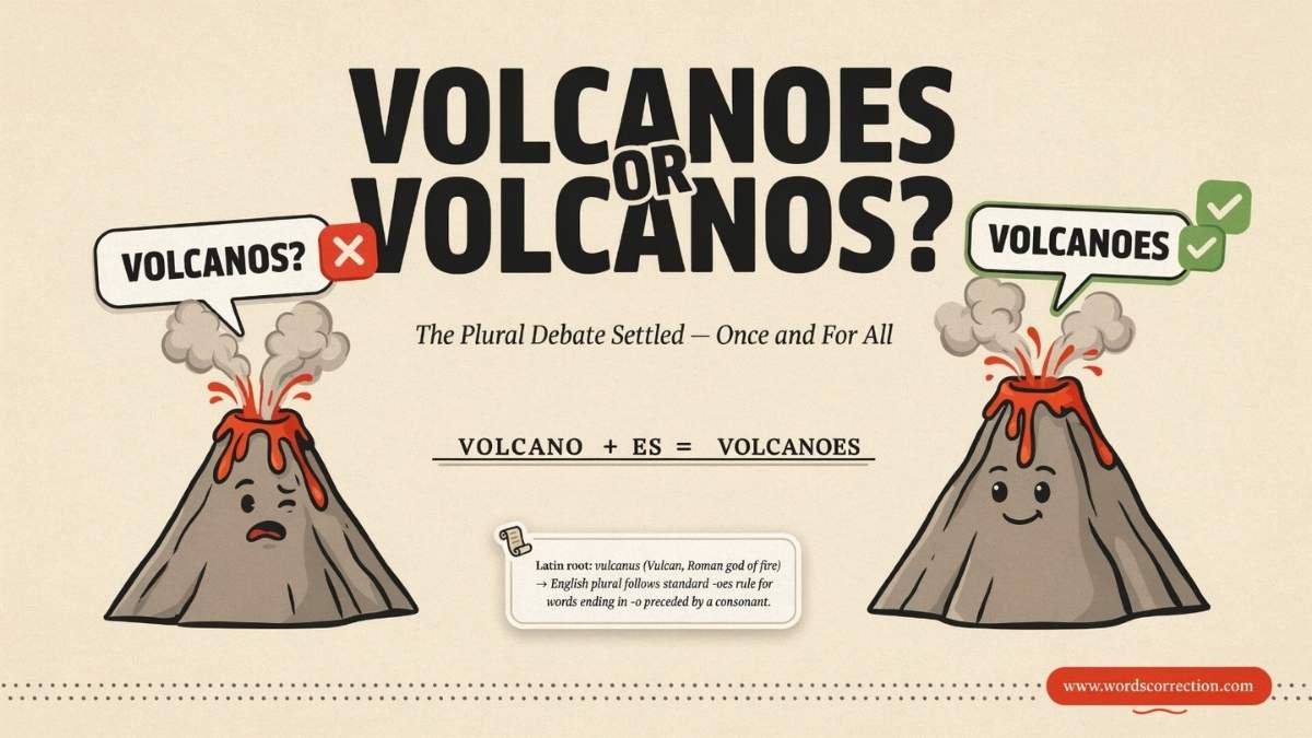 Common Mistakes With Volcanoes and Volcanos