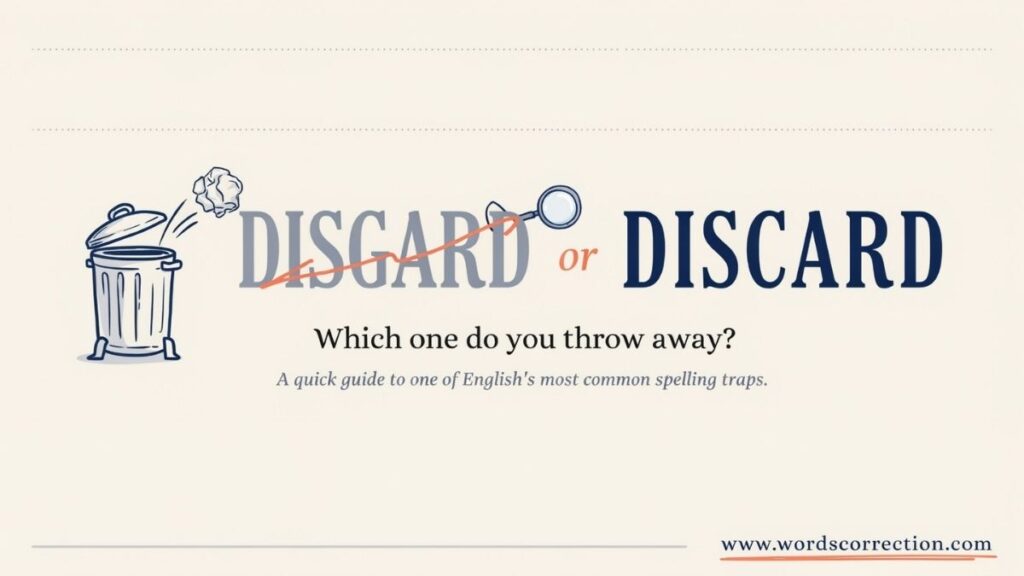 Disgard or Discard Which Spelling Is Correct and Why?