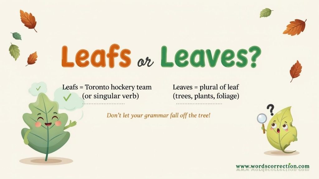 Leave vs Leaf Two Completely Different Words