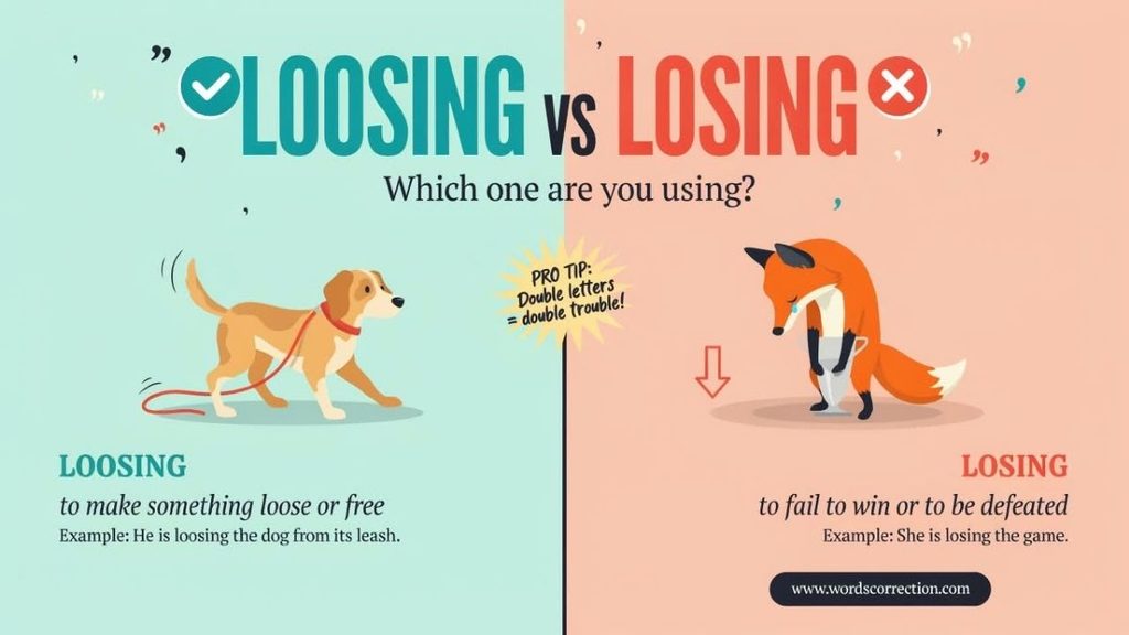How to Remember the Difference Between Losing and Loosing
