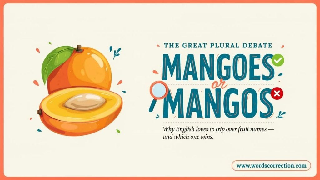 Mistake Switching Between Mangoes and Mangos