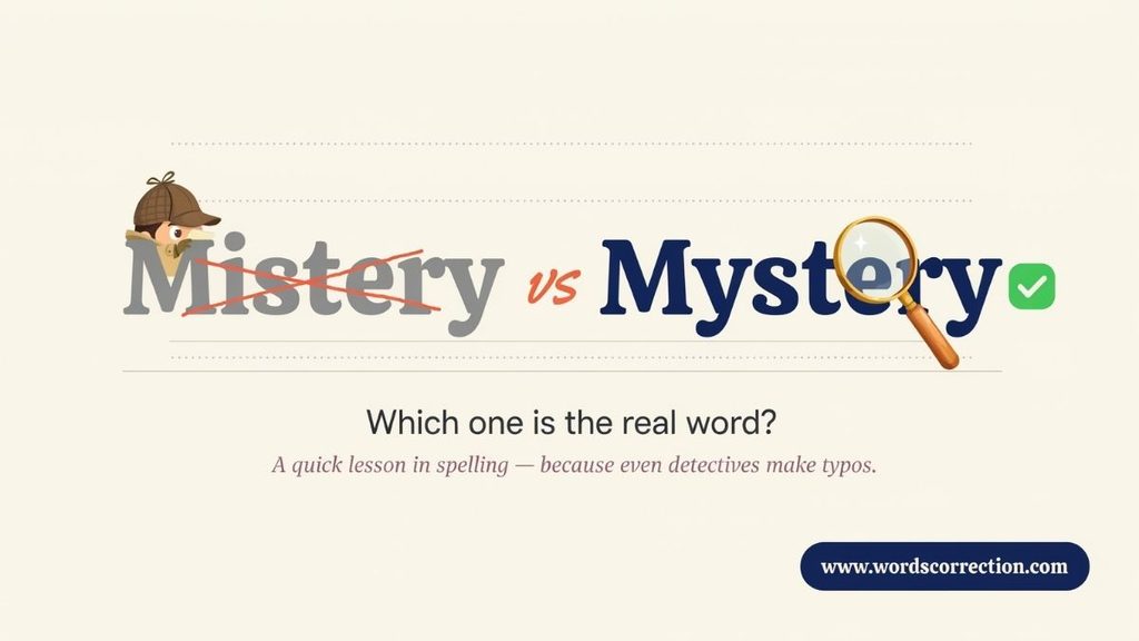 How to Remember the Correct Spelling Mistery vs Mystery