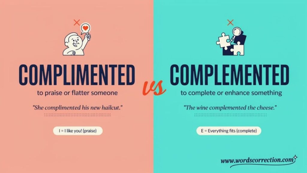 Complimented or Complemented Which is Correct Spelling?