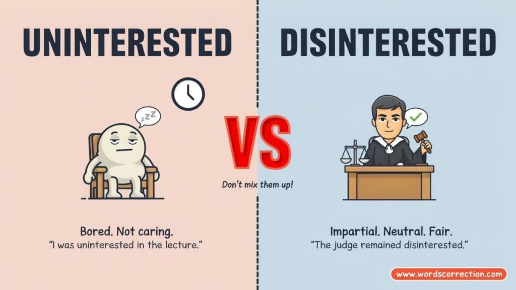 Uninterested vs Disinterested What’s the Difference?