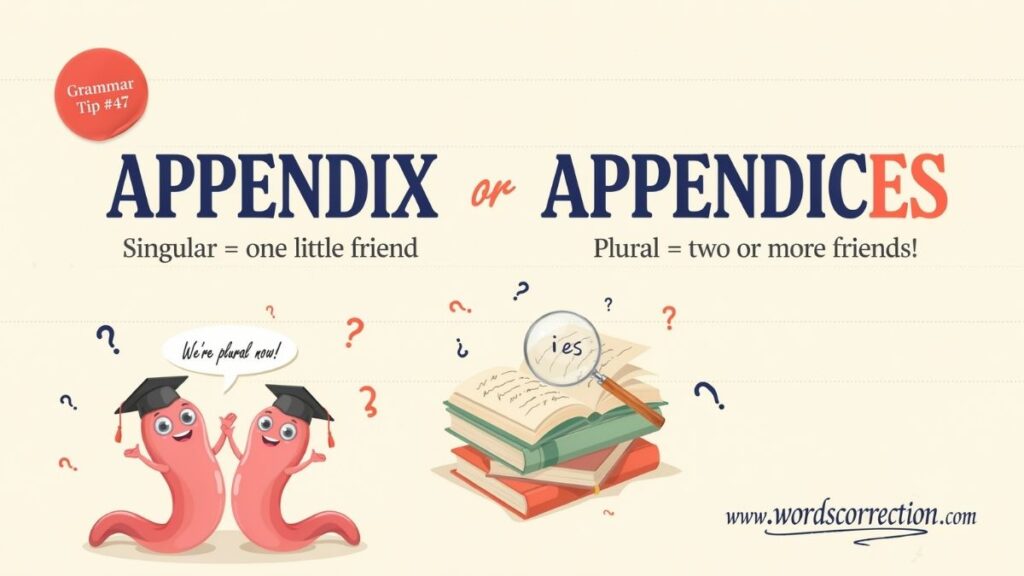 Appendix or Appendices Which one Is Correct?