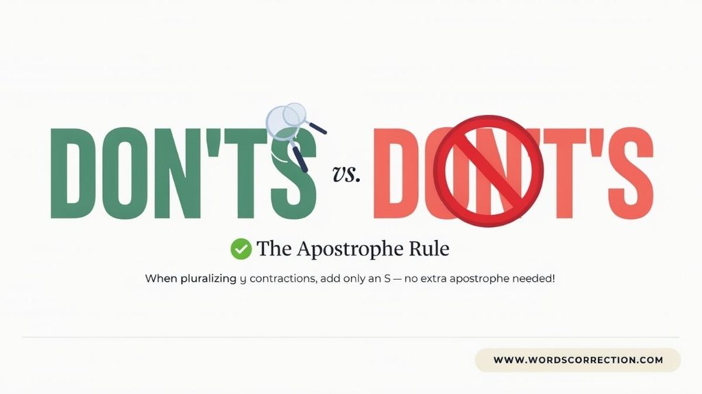Why Is the Spelling of Dos and Don’ts Confusing?