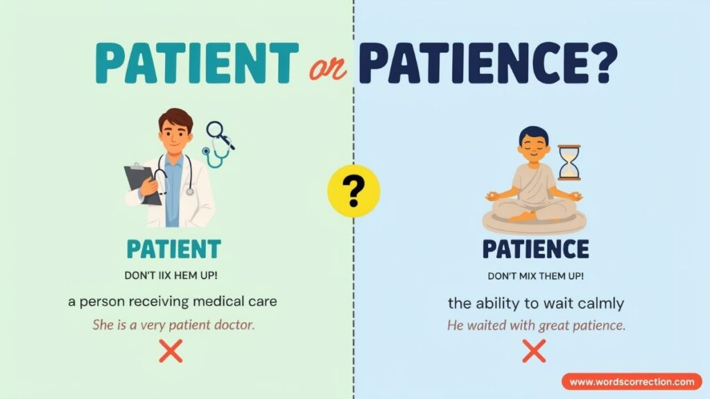 Patient or Patience what's the Difference?