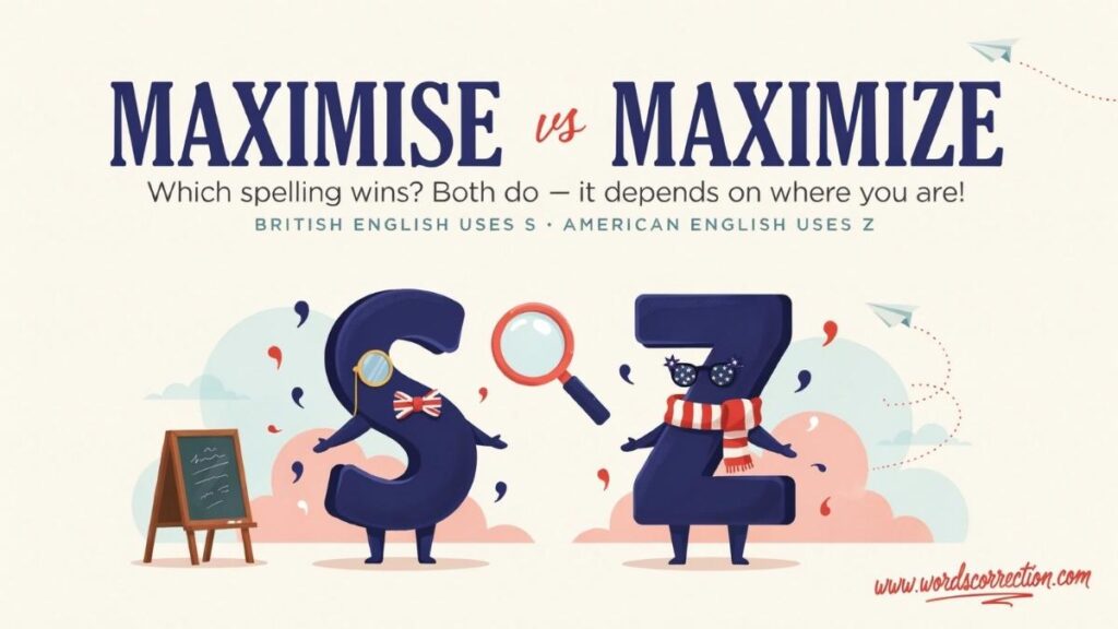 Maximise or Maximize which one is correct?