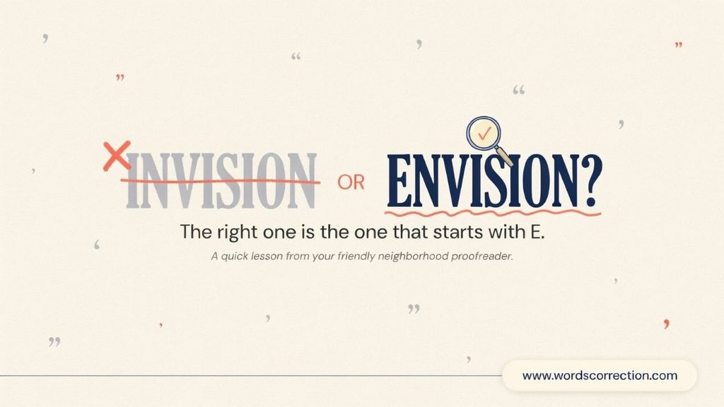 Envision in British English vs American English