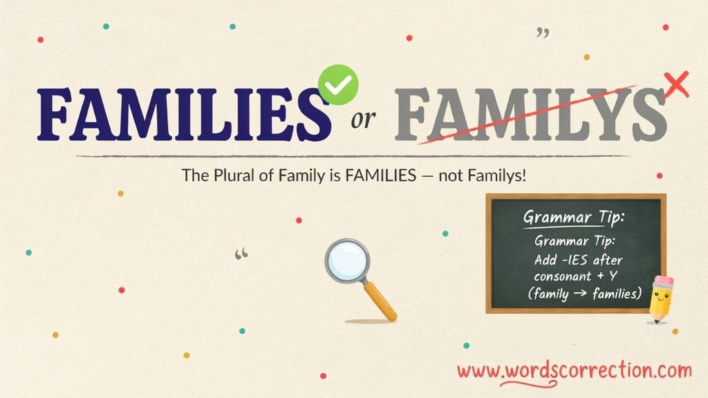 Which One Should You UseFamilies or Family’s Possessive?