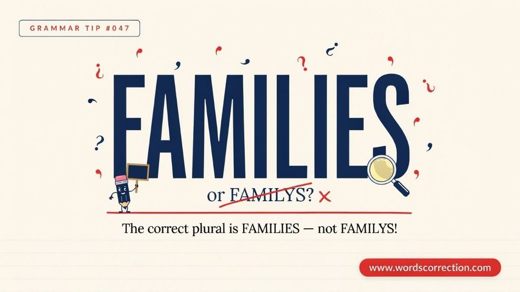 Family's or Families' Difference