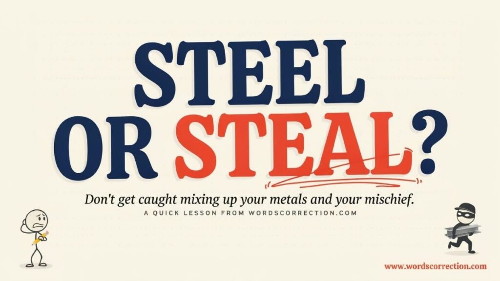 Steel or Steal which one is correct?