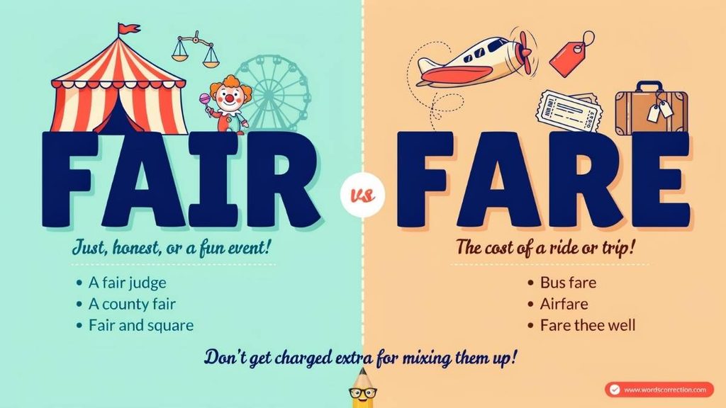 Fare Well vs Fair Well