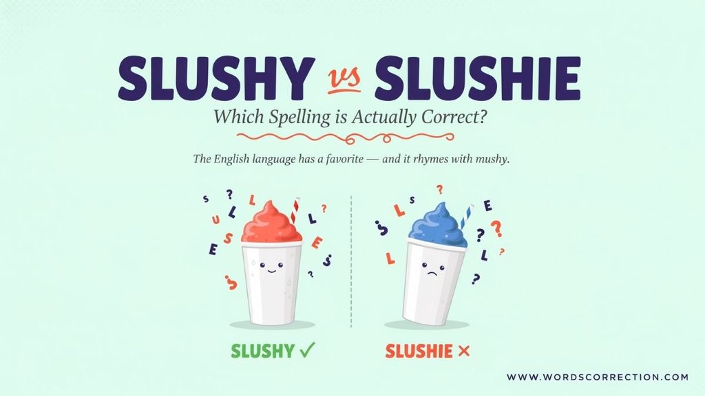 Slushy vs Slushie Word Formation and Origin